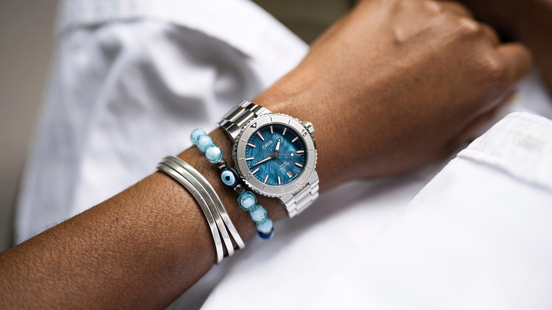 Aquis デイト - 01 733 7770 4155-07 8 18 05P | Oris